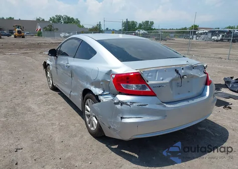 2012 Honda Civic Ex z USA, uszkodzony, nr VIN 2HGFG3B86CH541551